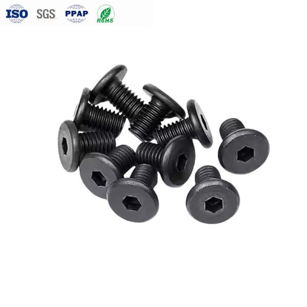 Custom Flat Head Torx Screws with DIN Standard and Hexagonal Head Style for