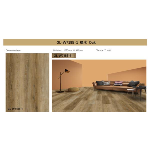 Wood Splicing UV DIY Oak Stone PVC Vinyl Laminate Flooring Modern Western Style GL-W7185-1