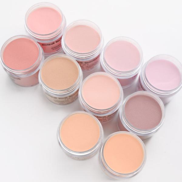 Professional Nail Art Dip Acrylic Powder Neon Colorful Clear Glitter Best Quality 1oz Wholesale Long-lasting EMA Cover Pink