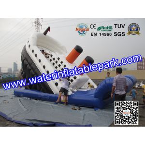 Giant Titanic Inflatable Slide For Kids WaterProof And Fireproof