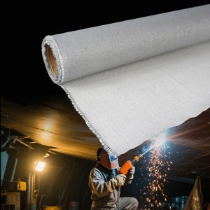 Fireproof Welding Blanket with Texturized Fiberglass Cloth and Abrasion