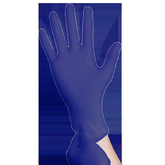 Buy Disposable Hand Gloves Powder Free Synthetic Nitrile Gloves Chemical Resistant at wholesale prices
