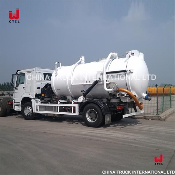 Buy HOWO Sewer Vacuum Truck 10 Cubic Meters Truck Mounted Jetter at wholesale prices