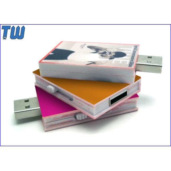 Buy Sliding Book Shape USB Pen Thumb Drive Full Color Digital Printing at wholesale prices