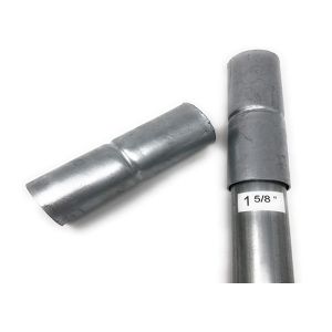 1 5/8" x 6" Galvanized Residential Chain Link Fencing Systems Fittings Top Rail