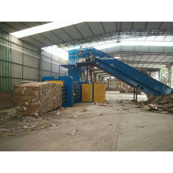 Horizontal Waste Carton Hydraulic Baler Machine Wood Chip Baler
