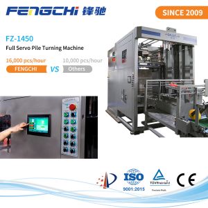 Adjustable Flip Lift Speed Full Servo Industrial Paper Flip Flop Machine For