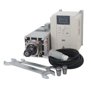 Maximum Torque of 1.59Nm 3.5kw ER20 CNC Router Machine Spindle with Fan Cooling