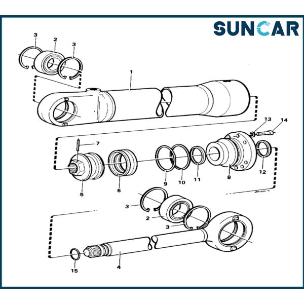 SUNCARVO.L.VO VOE 6630661 VOE6630661 Cylinder Seal Kit For Wheel Loader 4200B, L150/L150C SUNCARVO.L.VO BM, L150C, L160, L180/L180C
