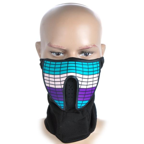 Buy Ledes led mask Music LED/EL party  mask with sound active and Luminous Light for Men and woman  DJ funny mask at wholesale prices
