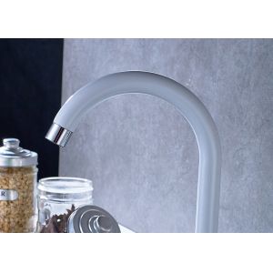 ROVATE Saving Water White Painting Kitchen Sink Mixer UPC Standard
