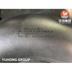 China Super Duplex Steel Pipe Fittings Elbow ASTM A815 WP-S32750  Petrochemical automobile on sale