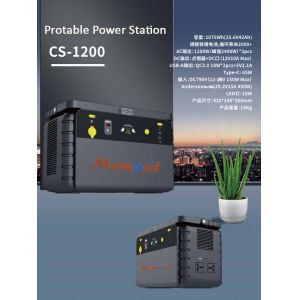 1008WH Solar Panel Power Station 1200W 220V With LED Flashlight