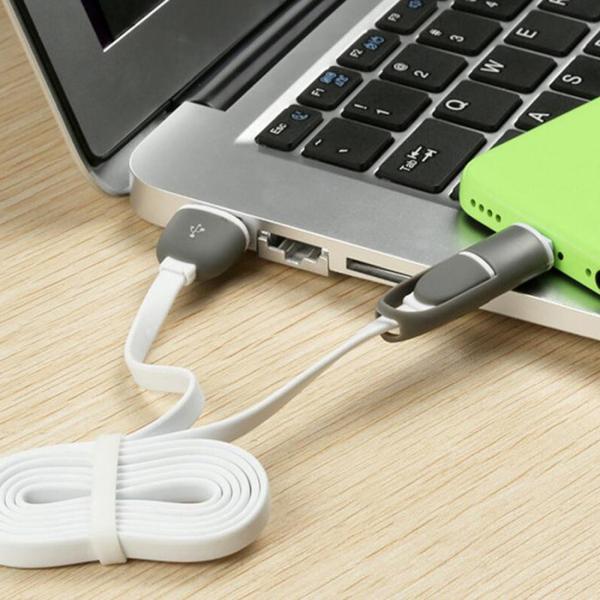 Micro Sync Charge Cable 8 Pin 2 In 1 Abrasion Resistant For IPhone 5 6 6s 7 7plus