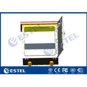 Small Metal Box Outdoor Enclosure For Pole Mount Single Wall Fan Cooling