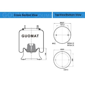 CF GOMMA 1T323-32 WEWELER Air Springs 4156NP06 GOODYEAR 1R12719 HENDRICKSON