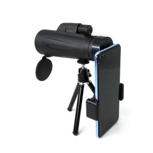 10X40 Compact Portable Monocular Telescope Waterproof with Smartphone Adapter