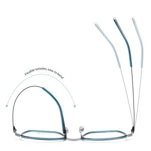 Titanium Frame Square Acetate Glasses , CE Men Fashion Glasses