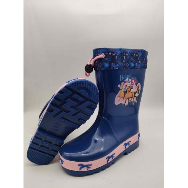 Matt Or Shiny Finish Kids Rain Boots Childrens Wellies For Spring Summer Water Play