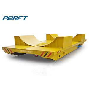 Flatbed Material Handling Electric 3t Rail Transfer Cart Heavy Duty
