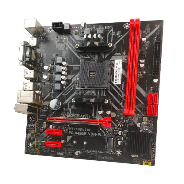 PCWINMAX B450M Plus Socket AM4 Motherboard Micro ATX DDR4 M.2 HD VGA Output B450