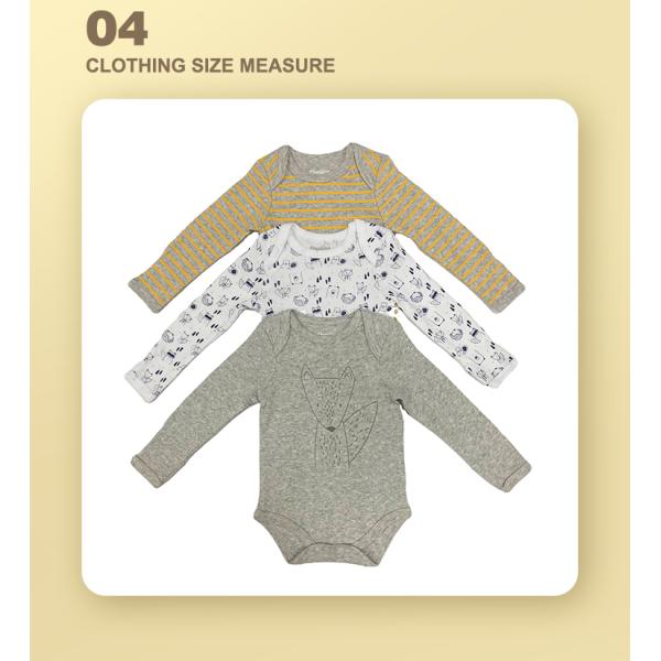 Soft and Breathable Baby Clothes Bodysuit in Knitted Fabric for Infants Toddlers