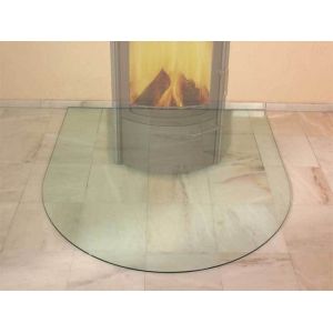 China Heat Resistance Glass Hearth Plate Edge Grinding For Fireplaces on sale