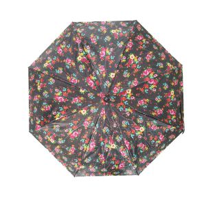 Lady Pearly Luster Auto Open Close Umbrella With Black Plastic Handle