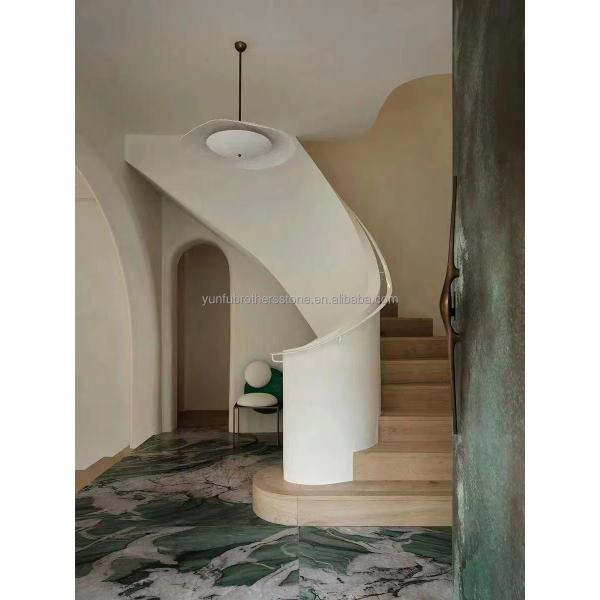 Modern Calcite Marble Flooring Bata Emerald Green Quartzite Slab for Hotel Wall Panel