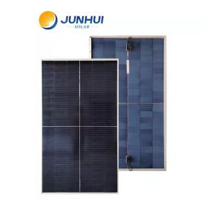 Single Glass Solar Cell Panel 300 Watt 35mm White Border 6 Cells