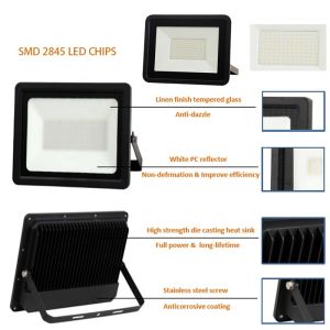 Slim Outdoor Garden LED Flood Lights 30w 50w 100w LED Floodlight Ip65