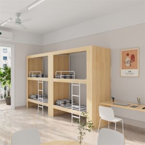 Support customization School Bunk Bed With Automated Production Plant And Knock