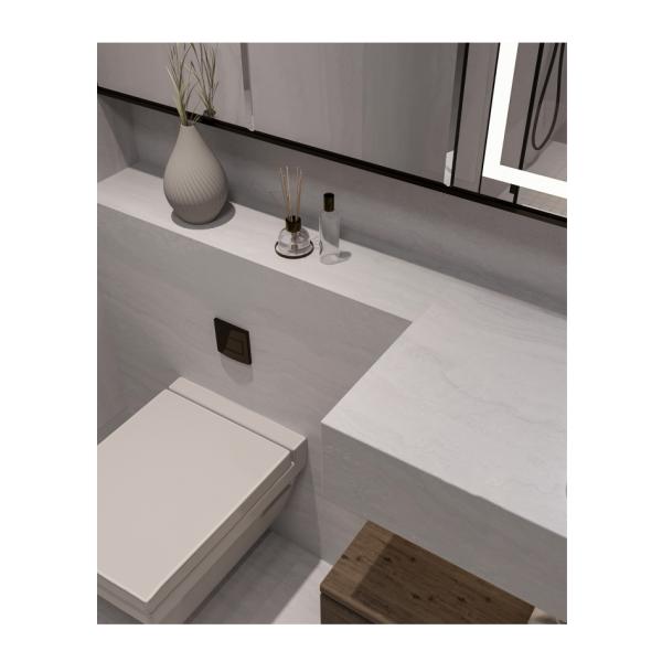 Acid-Resistant Stone Soft Ceramic Tile for Bathroom and Swimming Pool in Matte Finish