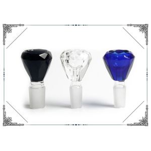 Thickening Diamond Borosilicate Glass Bong Bowl 14mm 18mm Male Mixed Color