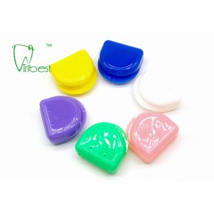 77.6x66x27mm Colorful Compact Dental Denture Box