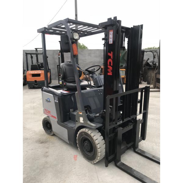 TCM 15 Used Electric Forklift With 3 Meters 1.5 Tons With Core Engine Component Good Performance