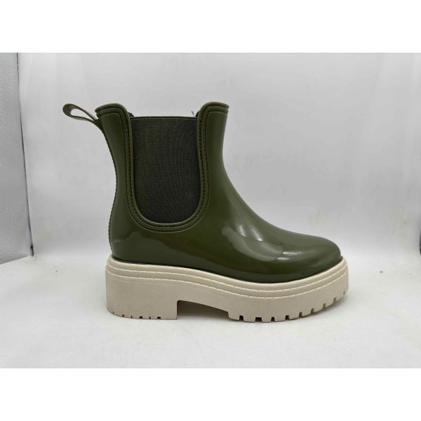 Customized Color Women's Rain Boots PVC Material Ladies Ankle Gardening Wellies