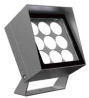 architectural lighting fixtures with visor and U-shape bracket
