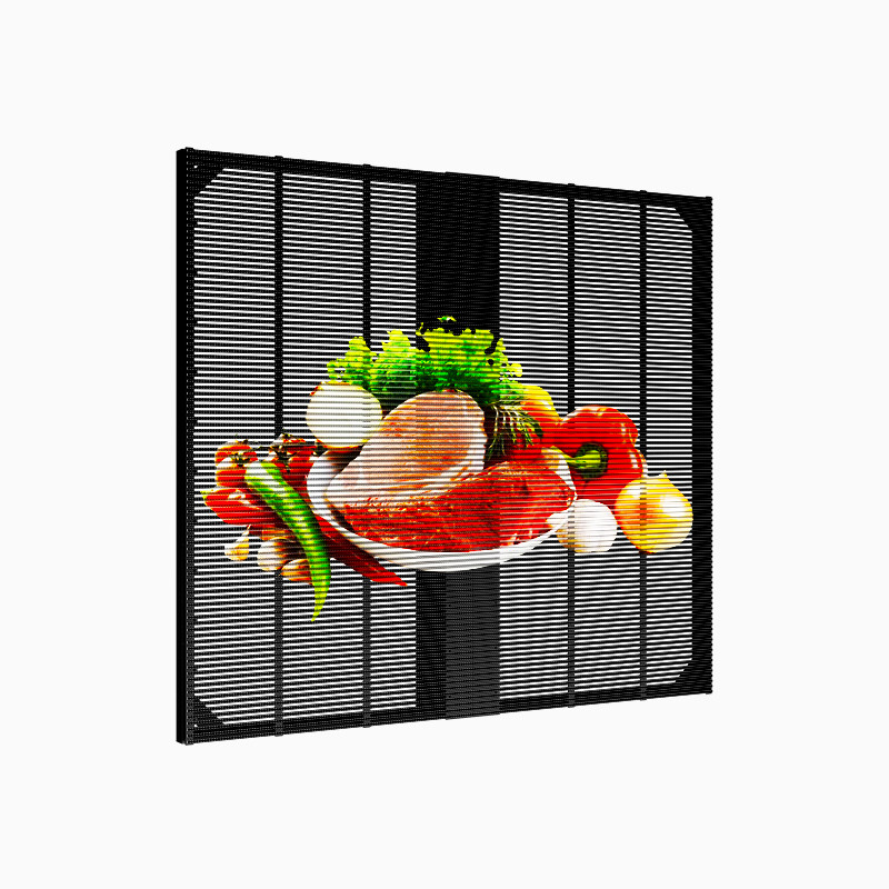 China Led Transparent Screen LED Grille Screen Transparent Mesh LED Display Video Wall Indoor P3.9-7.8 on sale