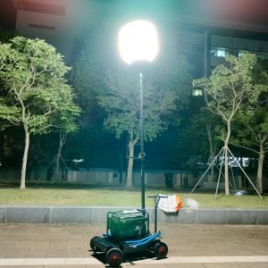 Direct Sell 800W 3.8M Height Movable LED Work Light Tower for Construction