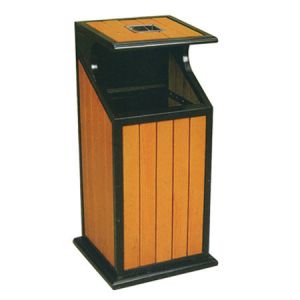 Wood Craft Outdoor Recycling Plastic Trash Can