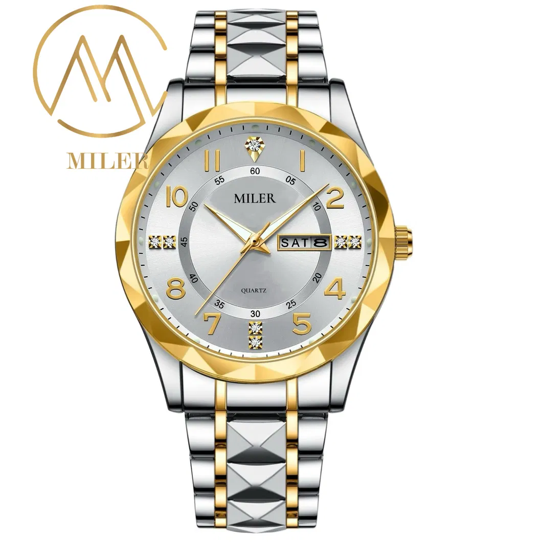 Luxury High Quality Men′ S Watches for Man Fashion Stainless Steel Strap Sport Clock Quartz Wristwatch