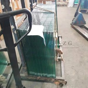 Cut Size 19MM 3/4'' Clear Toughened Tempered Glass For Wall Table Top