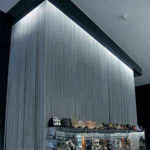 Fashional aluminum chain link curtain for room divider