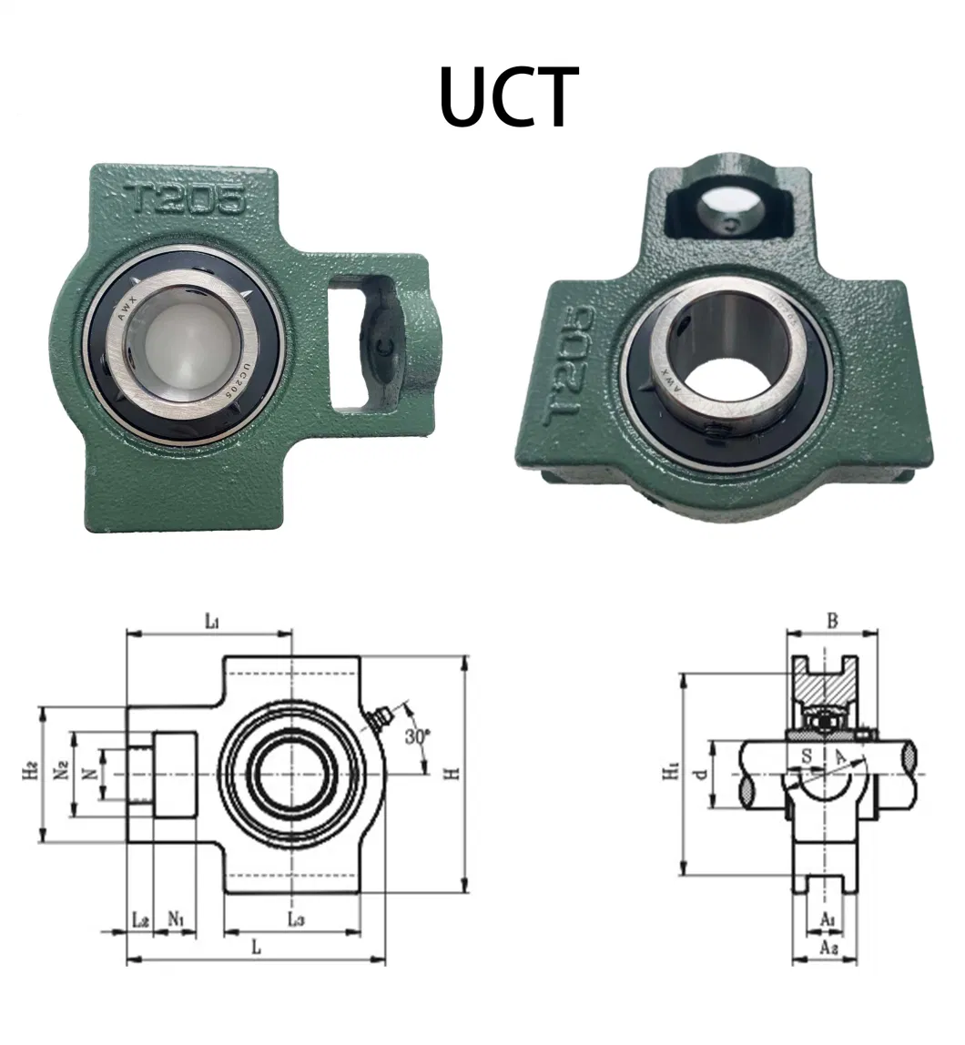 Pillow Block Bearing Bearing and Bearing Housing Ucf Bearings Ex311-32 G2 50.8X120X73/55.6mm Flanged Ball Bearing Insert Bearing