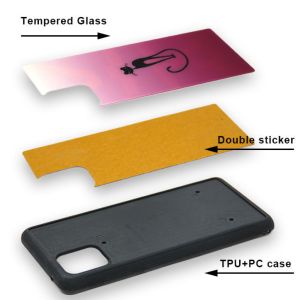 Quality Protective Iphone Tempered Glass Phone Case For Sublimation Printing for sale