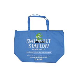 Zippered Resealable Polypropylene Bags , Blue Polypropylene Shopping Bags