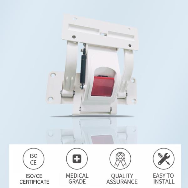 White Guardrail Bracket Aluminum Alloy Material For Hospital Bed