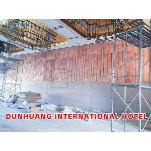 Dunhuang International Hotel：Melamine Board Acoustic Partition Wall with 304