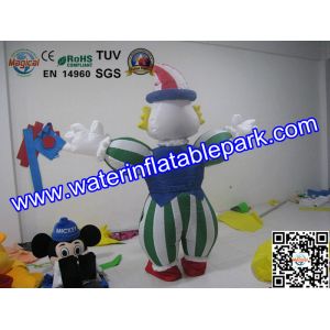 Oxford Fabric Advertising Inflatable Cartoon Characters Moving Vivid